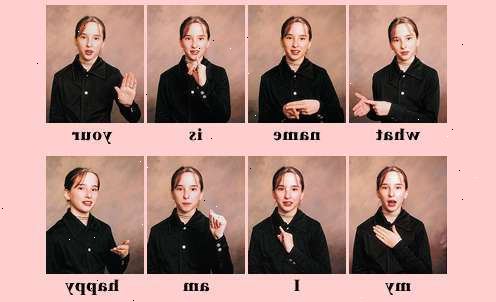 Sådan siger dit navn på tegnsprog. Den ASL syntaks for "Hej, mit navn er ______" "hej, _______ My Name Is".