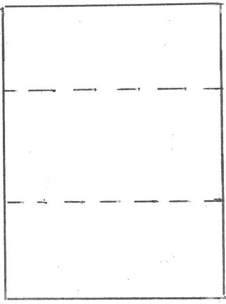 Hvordan til at folde et papir i tredjedele. Forudsat du har en standard 8 1/2 "x 11" stykke papir, for at opnå præcise tredjedele, blot opdele 11 af 3 (11/3 = 3 2/3).