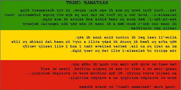 Hvordan man taler Rastafari english. Lær nogle vigtige rastafari ord og sætninger og deres engelsk oversættelse.