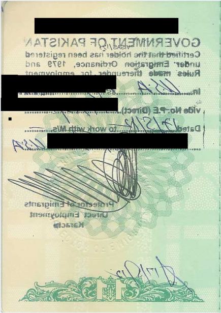 Sådan får du dit pas stemplet fra protektorat af emigranter i Pakistan. Nationalt identitetskort for oversøiske pakistanere.
