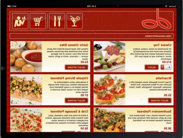 Sådan laver du en restaurant menu. Skitser en mock-up af den grundlæggende menu layout.